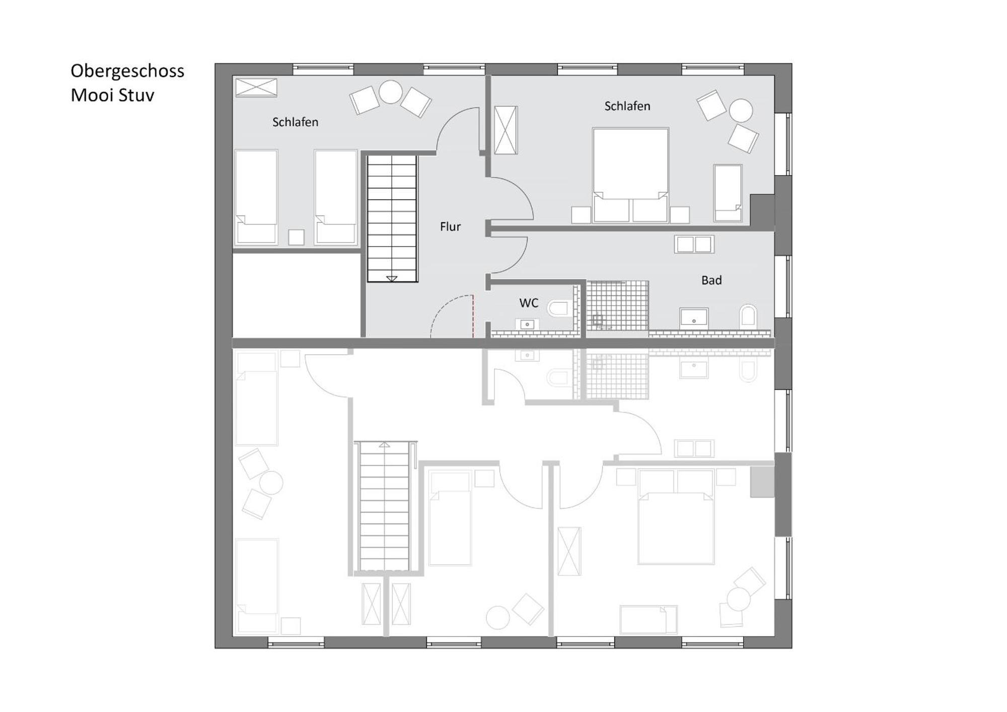 נורדן Mooi Stuv , Maisonettenwohnung , Gulfhof , Kachelofen מראה חיצוני תמונה