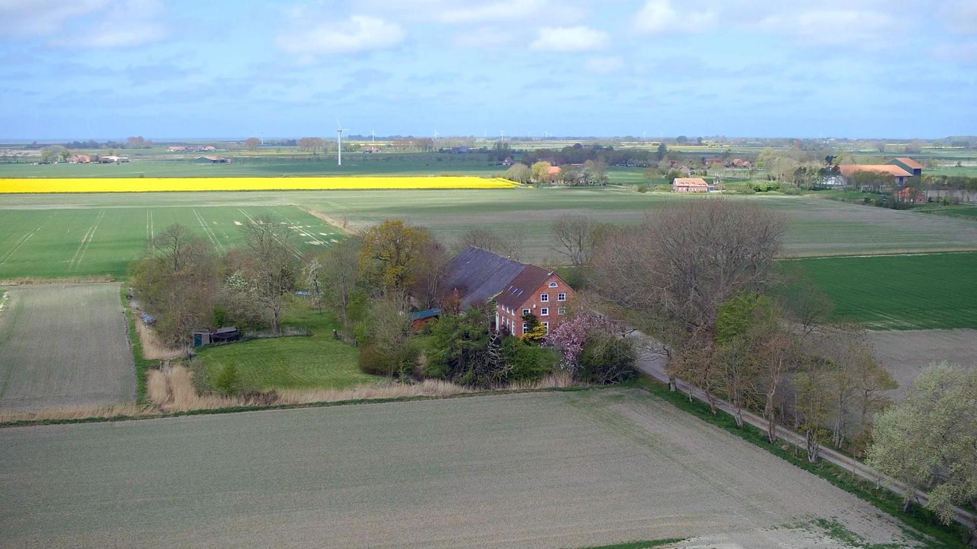 נורדן Mooi Stuv , Maisonettenwohnung , Gulfhof , Kachelofen מראה חיצוני תמונה